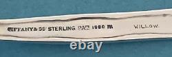 TIFFANY LAP OVER EDGE Acid Etched WILLOW Sterling Grapefruit Spoon