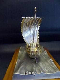 Takehiko Seki Japanese Treasure Ship Boat Sterling Silver 980
