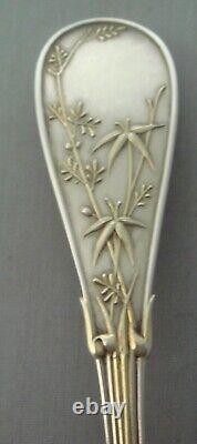Tiffany Japanese Sterling Silver Gilded Butter / Cheese / Fish Knife 8 1/4