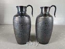 Two decanters of Japanese Sterling Silver. # 134g/ 4.72oz. Japanese Antique