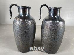 Two decanters of Japanese Sterling Silver. # 134g/ 4.72oz. Japanese Antique