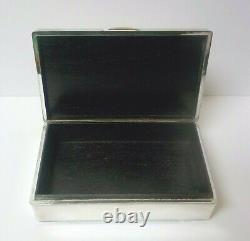 Vintage/Antique K. Uyeda. 950 Japanese Sterling Silver Cigarette Box