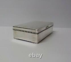 Vintage/Antique K. Uyeda. 950 Japanese Sterling Silver Cigarette Box