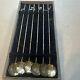 Vintage Boxed Set Of Six 6 Japanese Cocktail Sipper Stir Cocktail Spoons Silver