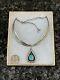 Vintage Jp Sterling Silver Turquoise Native American Collar Pendant Necklace