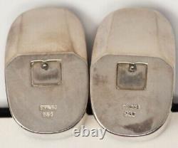 Vintage Sterling Silver Japanese Geisha Sandal Salt & Pepper Shakers DC-6755