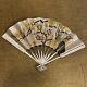 Vtg Japanese Sterling Silver Pine, Plum And Bamboo Fan 50g Takehiko Gold