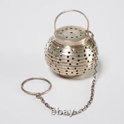 Webster Chinese Japanese Lantern Antique Sterling Silver Tea Infuser Ball 1.5di